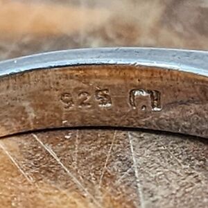 Vintage Estate Sterling Silver 925 Stamped Genuine PERIDOT BAND Ring Sz 7